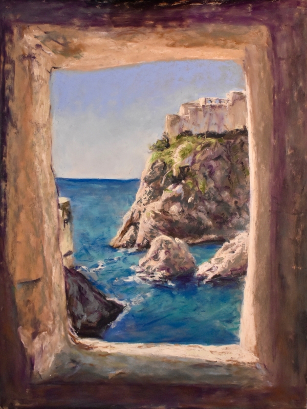 Dubrovnik Fort by artist Rhodema Cargill
